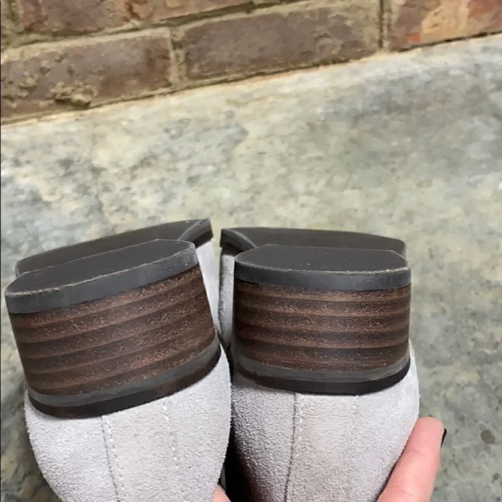 Cole Haan Landsman Light Gray Suede Ankle Bootie
